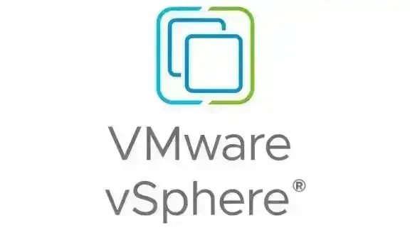 VMware vSphere 8 logo with overlapping square design.