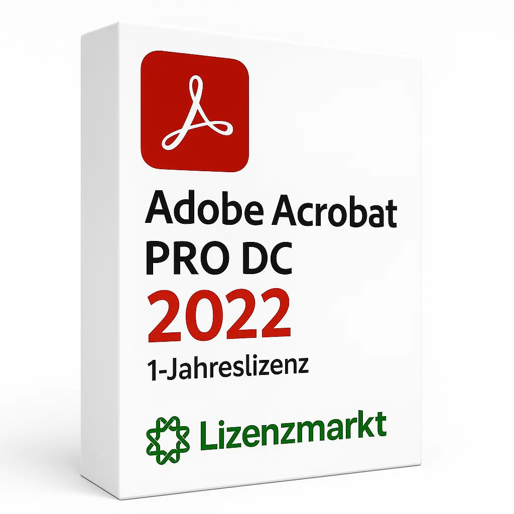 Adobe Acrobat Pro DC 2022 – Vollversion (Windows) Lizenzmarkt