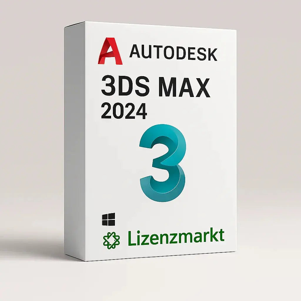 Autodesk 3ds Max 2024 – 1 Jahr Lizenz (Windows) Lizenzmarkt