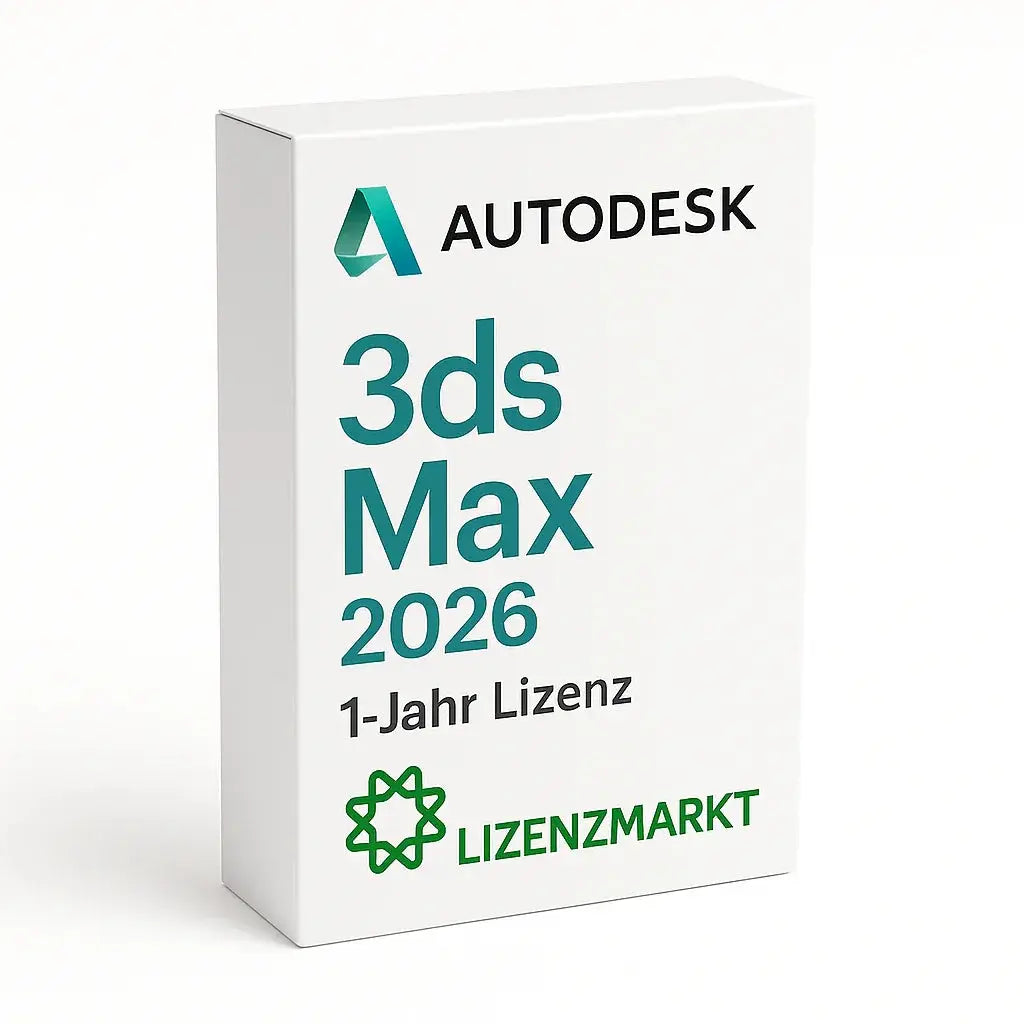 Autodesk 3ds Max 2026 – 1 Jahr Lizenz (Windows) Lizenzmarkt