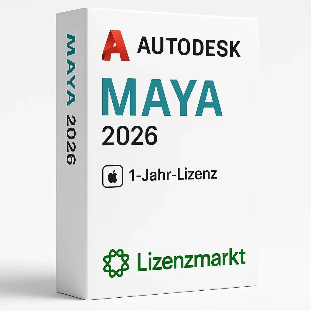 Autodesk Maya 2026 – 1 Jahr Lizenz (macOS) Lizenzmarkt