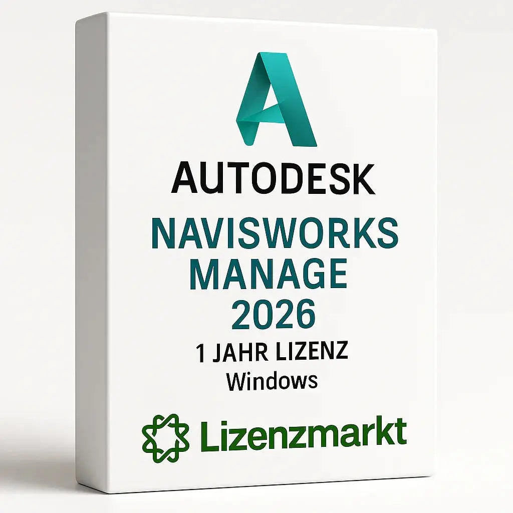 Autodesk Navisworks Manage 2026 - 1 Jahr Lizenz (Windows) Lizenzmarkt