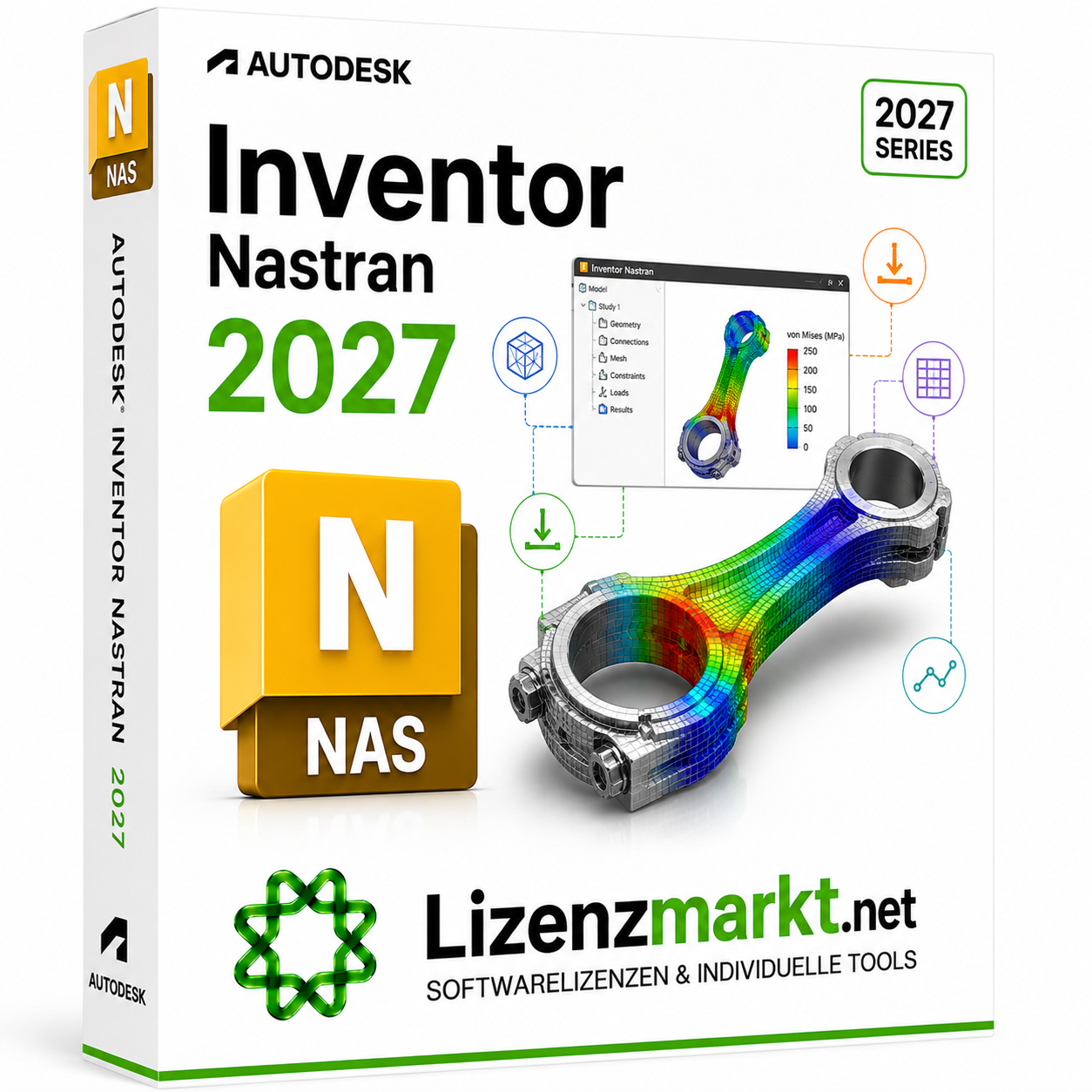 Autodesk Inventor Nastran 2027 – 1 Jahr Lizenz (Windows)