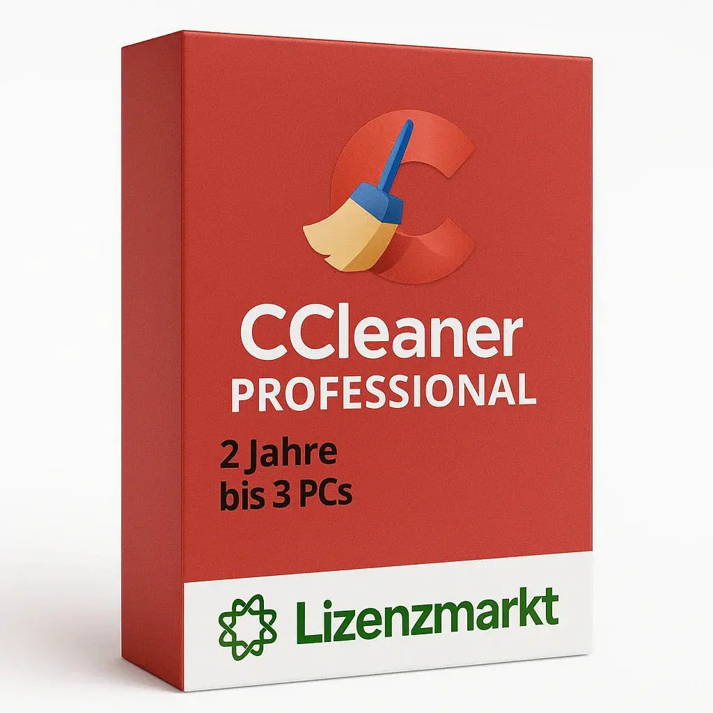 CCleaner Professional – 2 Jahre – Für Windows (3 PCs) Lizenzmarkt