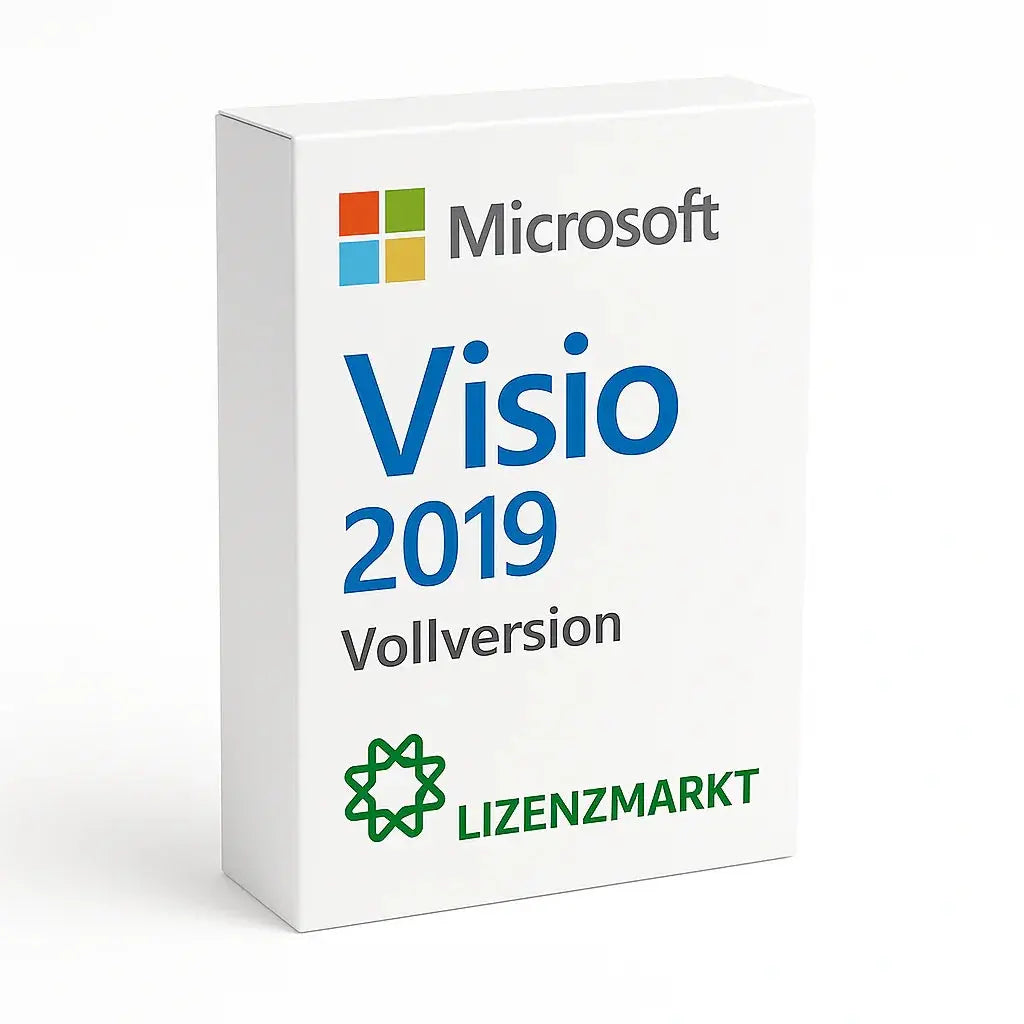 Microsoft Visio 2019 – Vollversion für Windows (1 PC) Lizenzmarkt