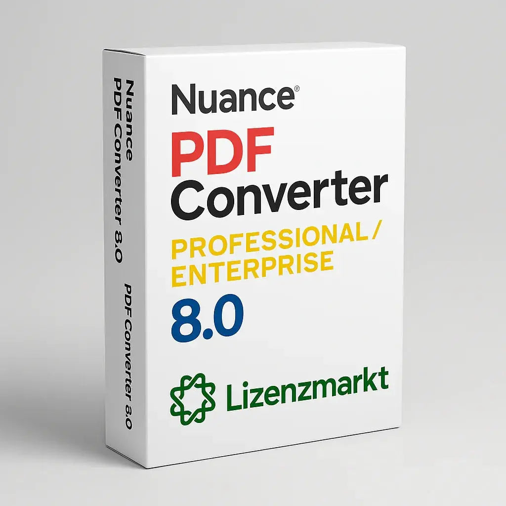 Nuance PDF Converter Pro / Enterprise 8.0 Lizenzmarkt