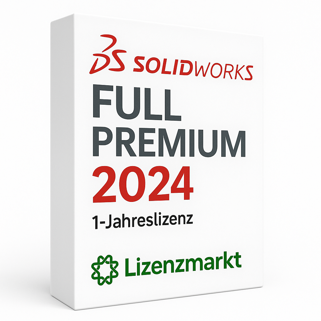SOLIDWORKS Full Premium 2024 – Offizielle 1-Jahreslizenz (für 1 Gerät) Lizenzmarkt