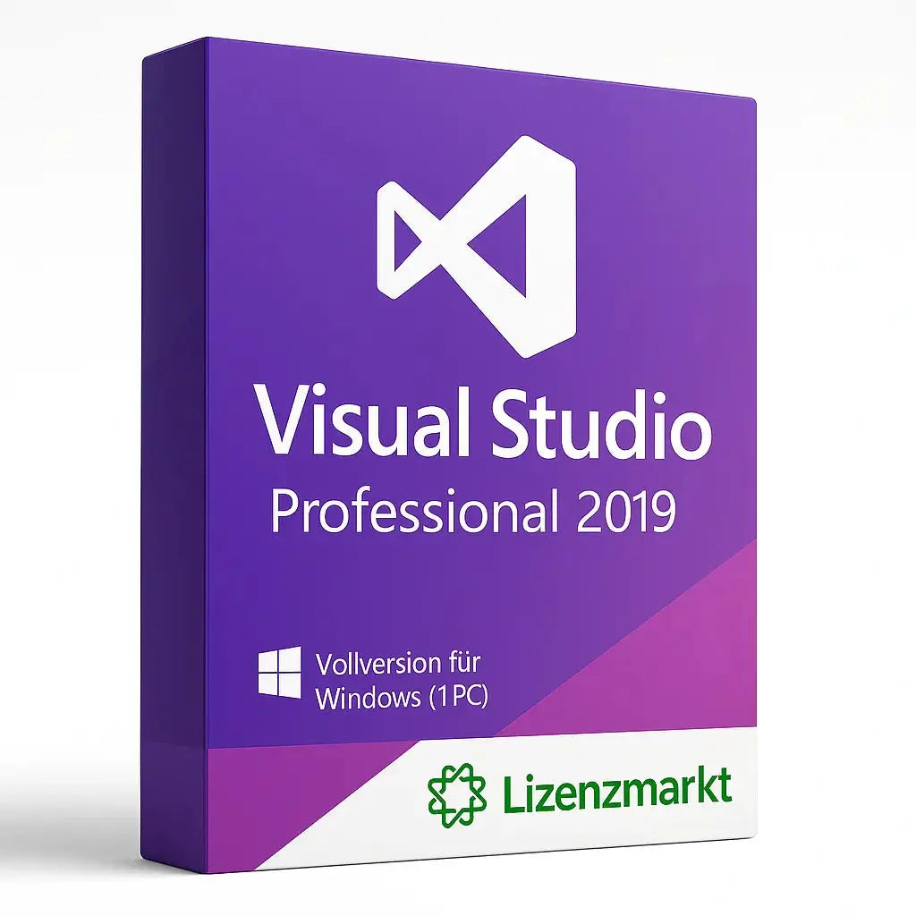Visual Studio Professional 2019 – Vollversion für Windows (1 PC) Lizenzmarkt