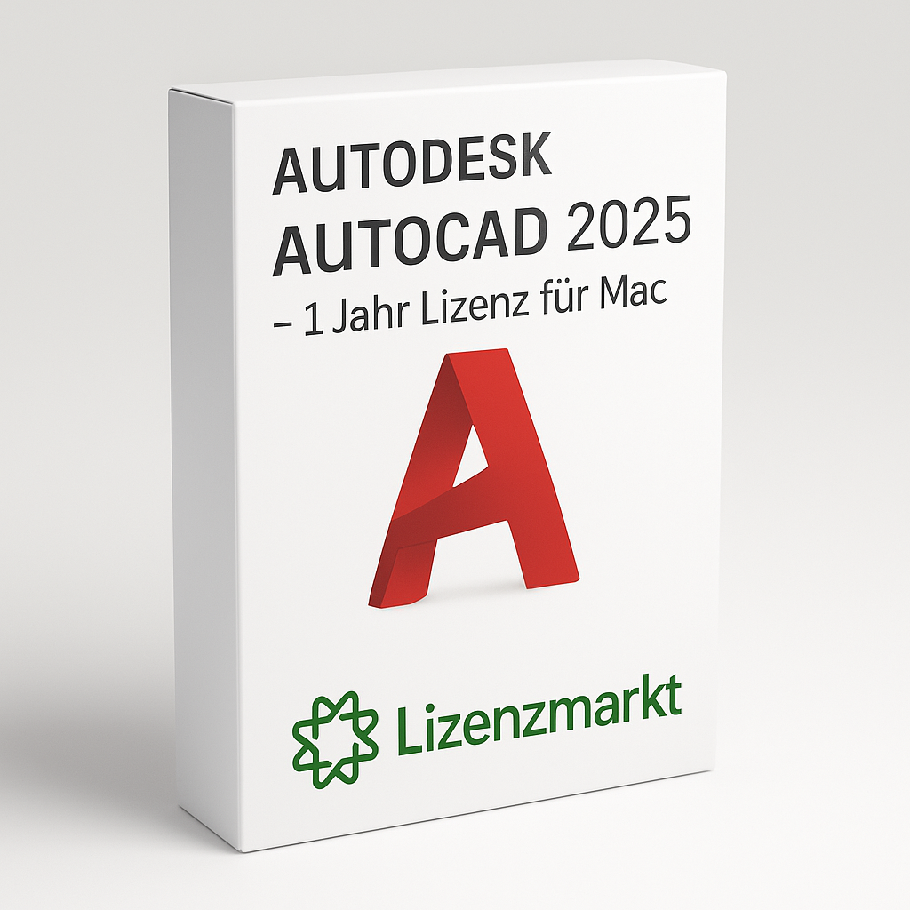 Autodesk AutoCAD 2025 – 1 Jahr Lizenz für Mac