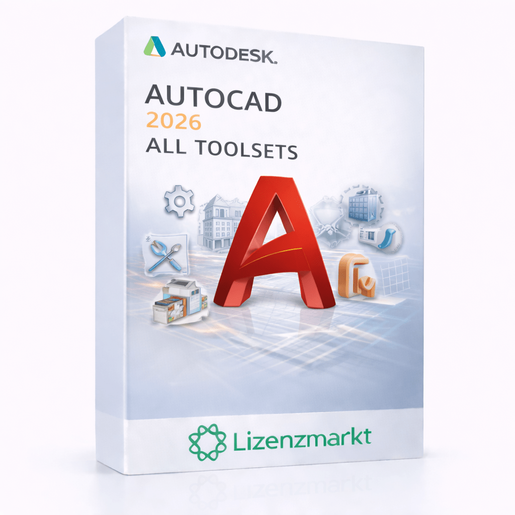 Autodesk AutoCAD 2026 – All Toolsets – 1 Jahr Lizenz (Windows & macOS) - lizenzmarkt.netSoftware Suite769571485859