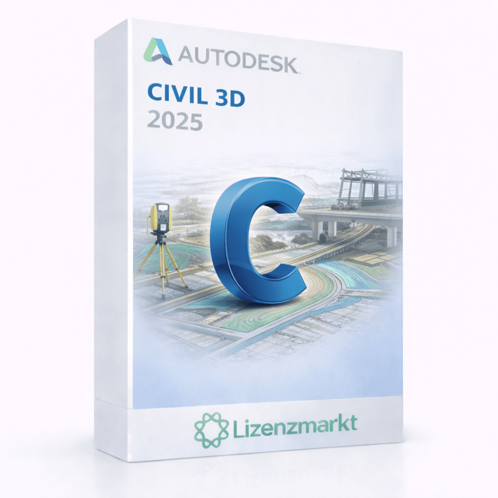 Autodesk Civil 3D 2025 – 1 Jahr Lizenz (Windows) - lizenzmarkt.netCAD Software2000000004402