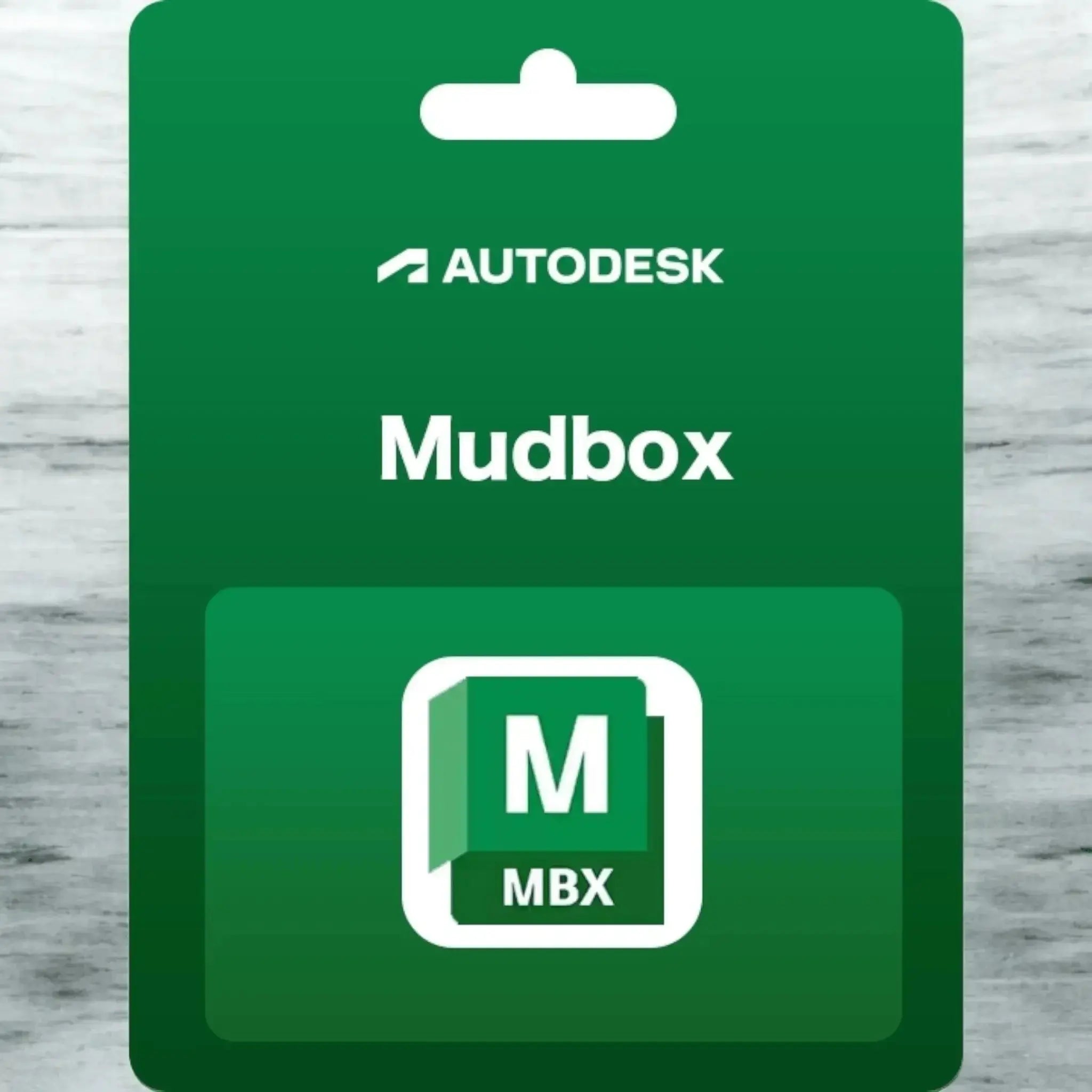 Autodesk Mudbox 2025 for Mac packaging, 3D sculpting software.