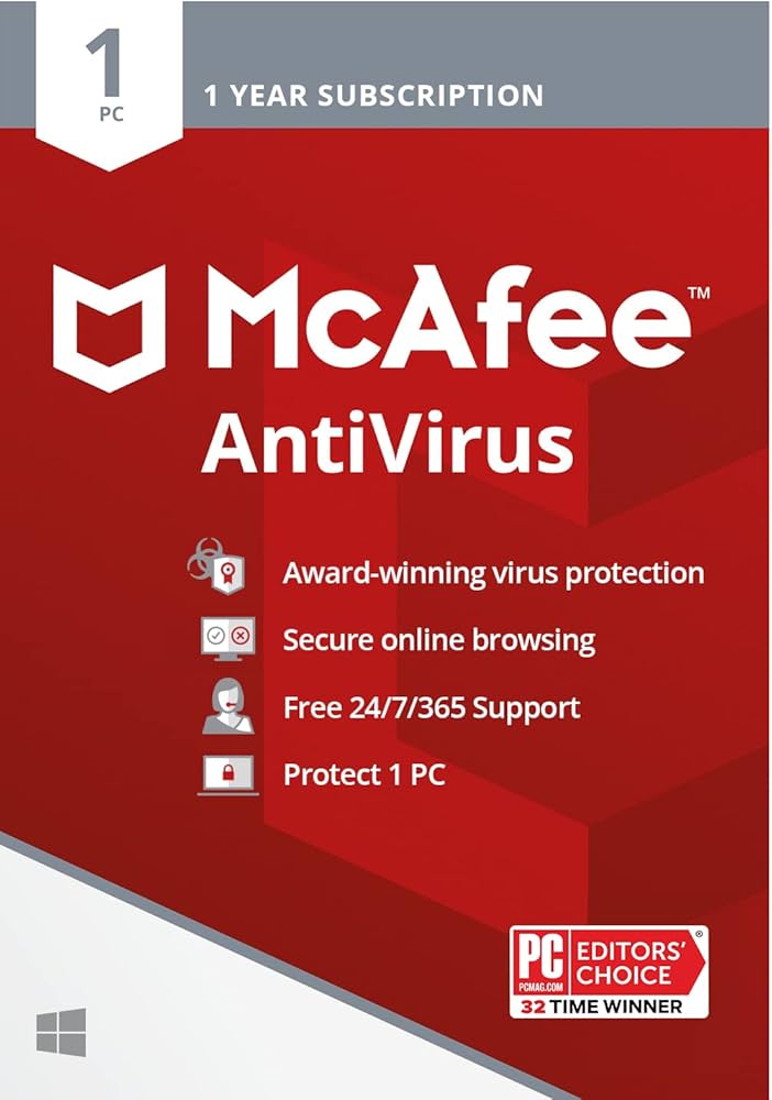 McAfee AntiVirus – 1 Jahr Lizenz | 1 Gerät | GLOBAL Key - Lizenzmarkt