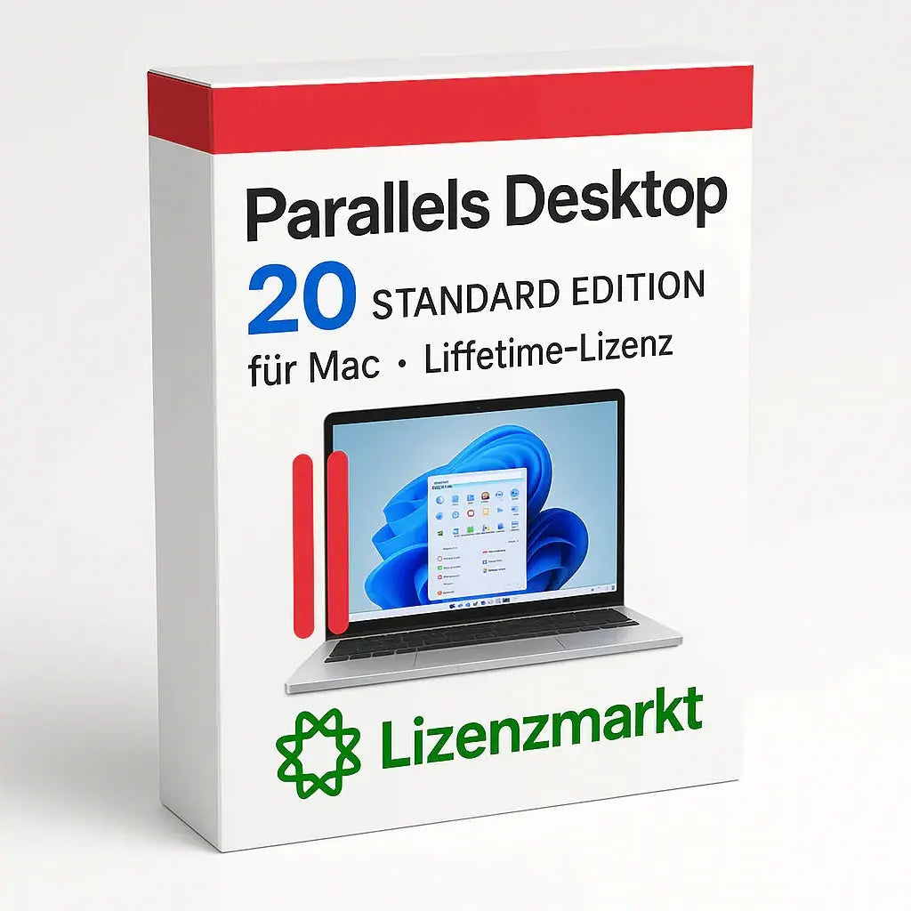 Parallels Desktop 20 Standard Edition für Mac – Lifetime-Lizenz Lizenzmarkt