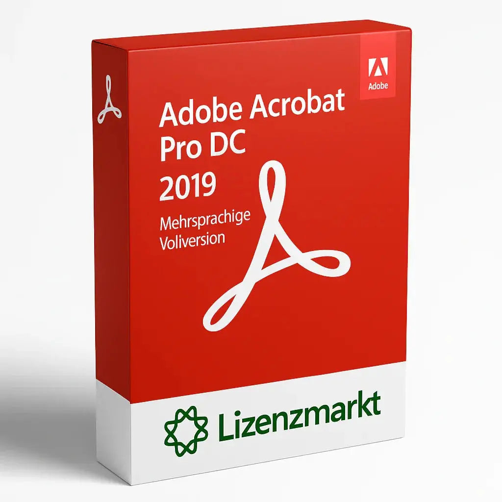 Adobe Acrobat Pro DC 2019 – Mehrsprachige Vollversion Lizenzmarkt