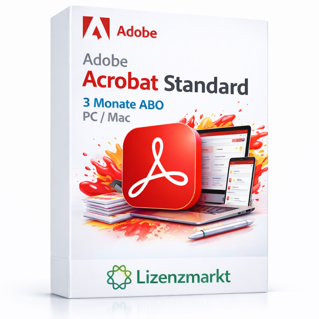 Adobe Acrobat Standard – 3 Monate Abo (PC &amp; Mac)