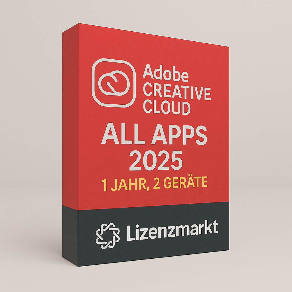 Adobe Creative Cloud – All Apps 2024 (1 year, 2 devices)