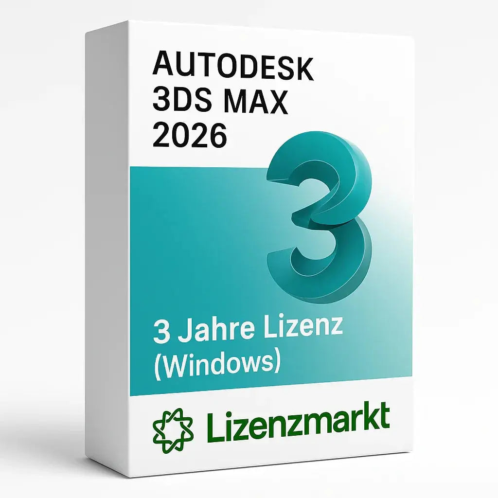 Autodesk 3ds Max 2026 – 3 Jahre Lizenz (Windows) Lizenzmarkt