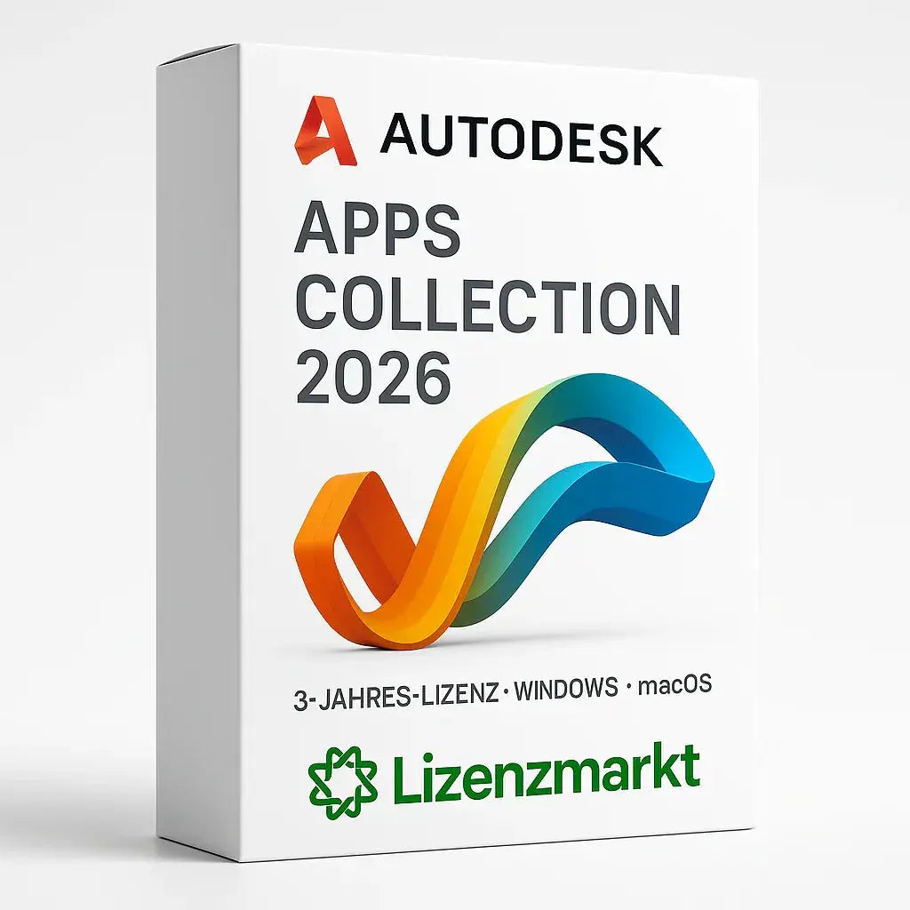 Autodesk Apps Collection 2026 – 3 Jahre Lizenz (Windows/macOS) Lizenzmarkt
