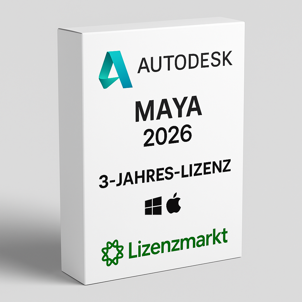 Autodesk Maya 2026 – 3 Jahre Lizenz (Windows/macOS)