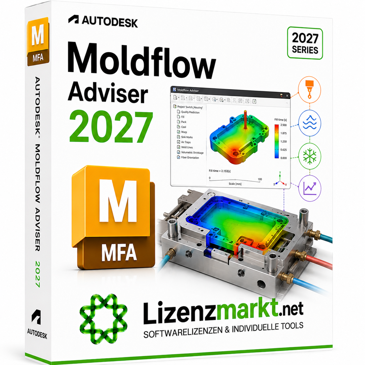 Autodesk Moldflow Insight 2027 – 1 Jahr Lizenz (Windows)