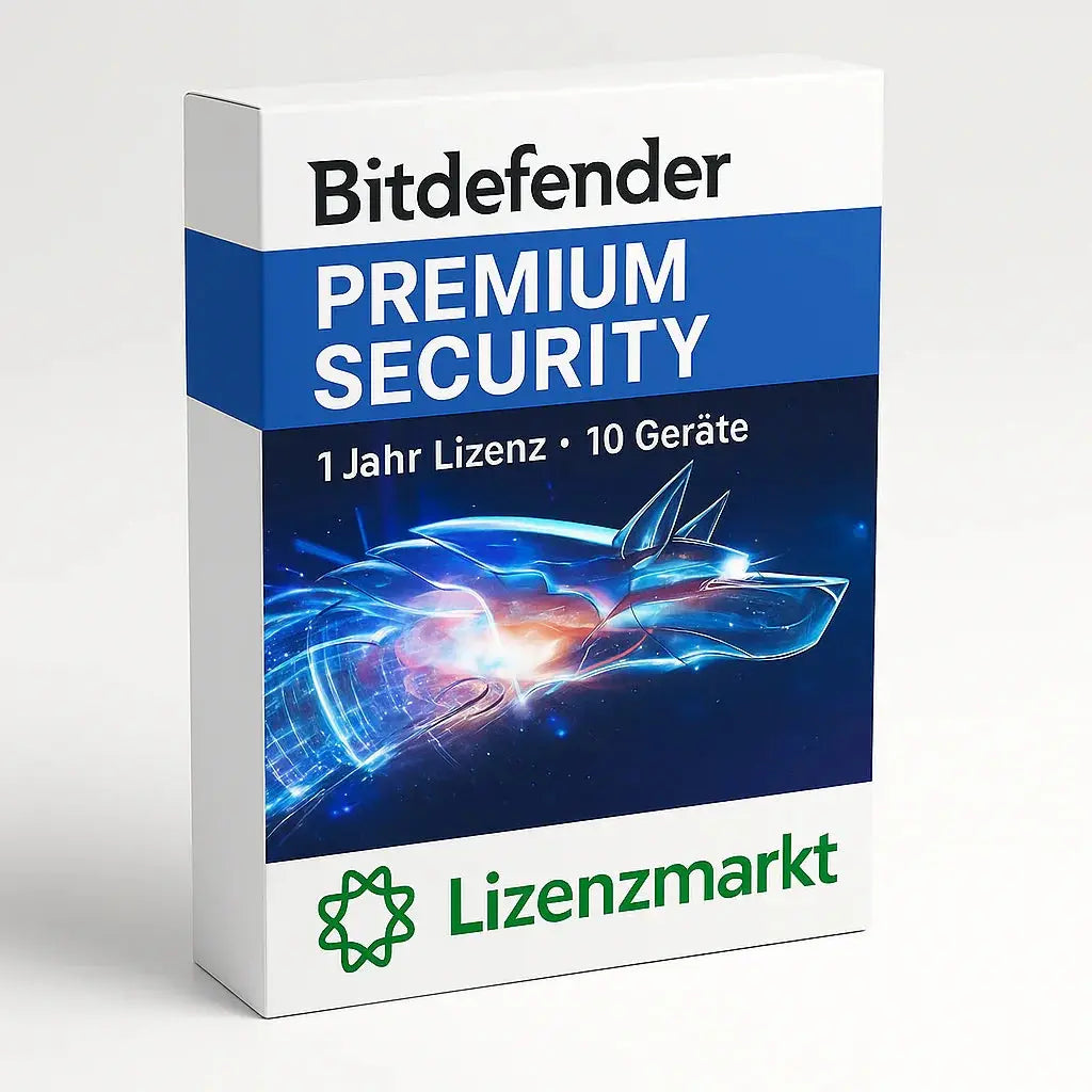 Bitdefender Premium Security – 1 Jahr Lizenz 10 Geräte