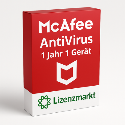 McAfee AntiVirus – 1 Year 1 Device