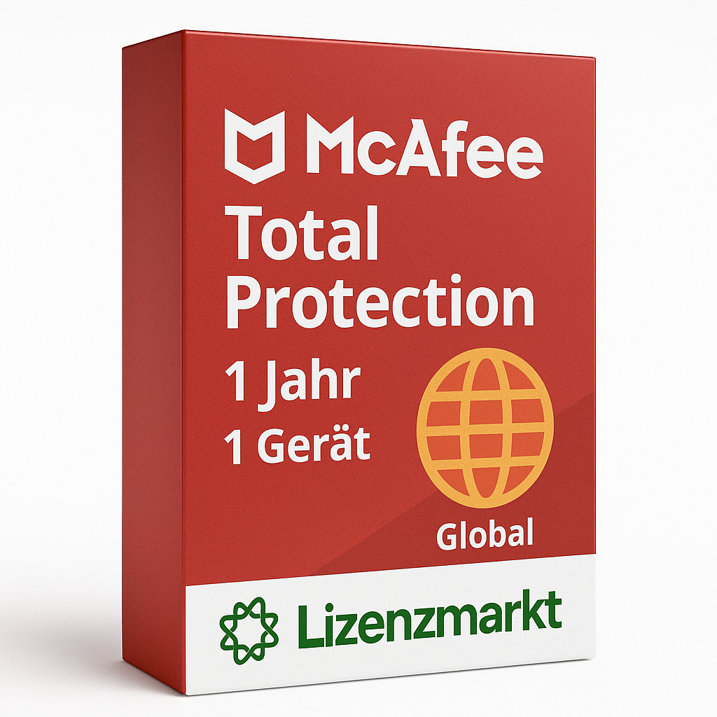McAfee Total Protection – 1 Jahr / 1 Gerät (Global)