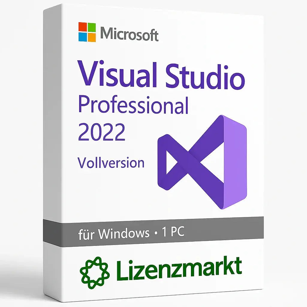 Microsoft Visual Studio Professional 2022 – Vollversion für Windows (1 PC)