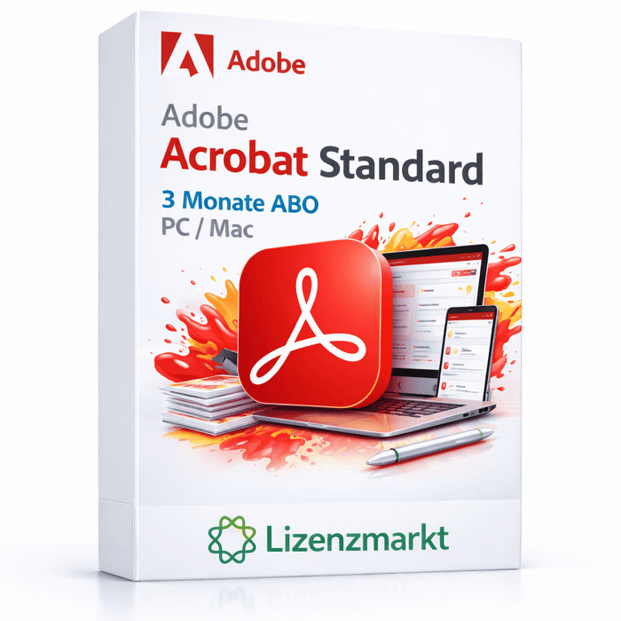 Adobe Acrobat Standard – 3 Monate Abo (PC & Mac)