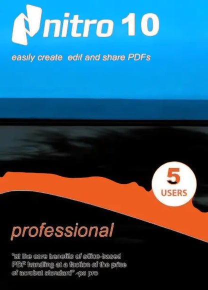 Nitro PDF Pro 10 Perpetual für Windows 5 - PCs - LizenzmarktPDF - &amp; Dokumentenbearbeitung