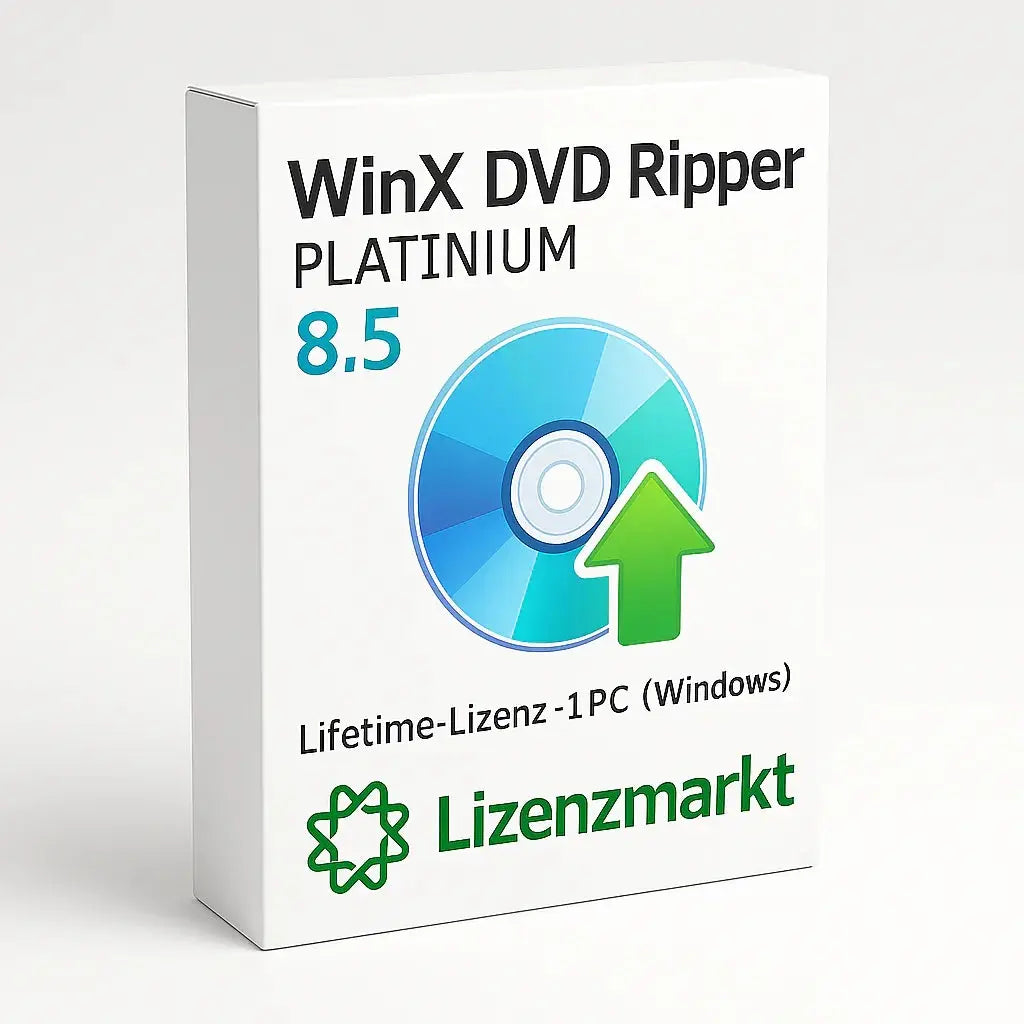 WinX DVD Ripper Platinum 8.5 – Lifetime-Lizenz für 1 PC (Windows) Lizenzmarkt