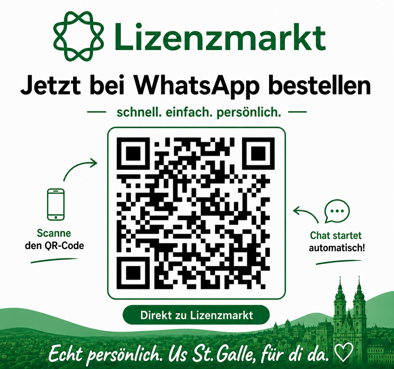 Jetzt bei WhatsApp bestellen – Lizenzmarkt